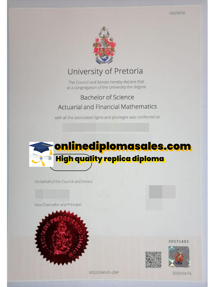 Fake University of Pretoria diplomas for sale online.