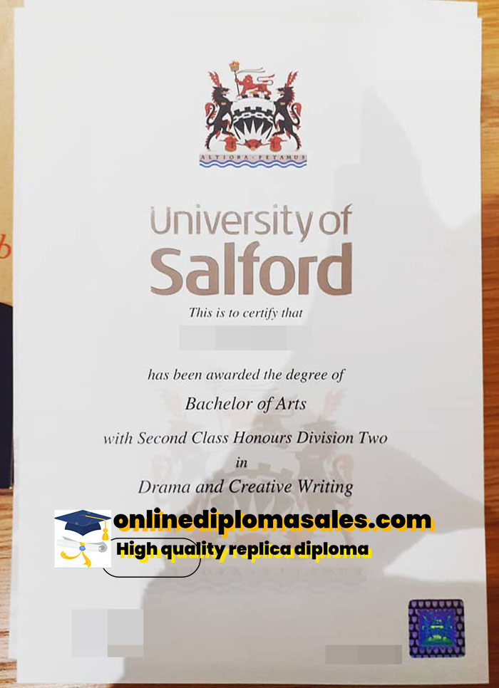 Order University of Salford degree certificates online.