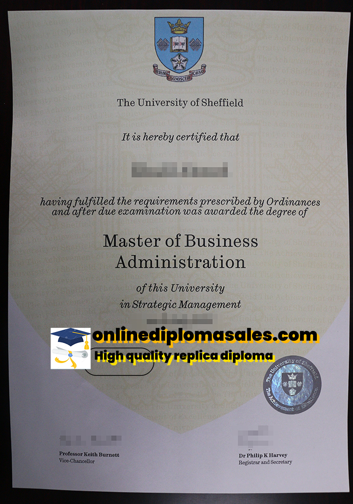 Where to buy University of Sheffield degree certificate?