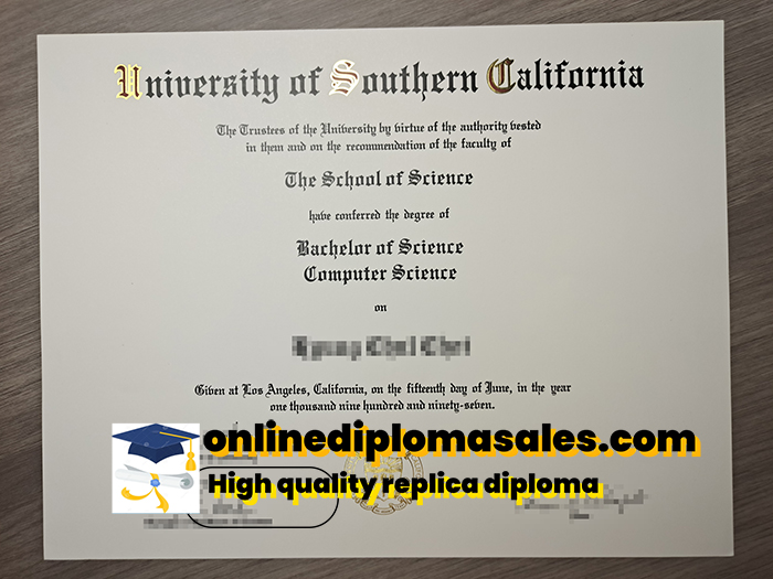 How to buy a University of Southern California degree certificate?