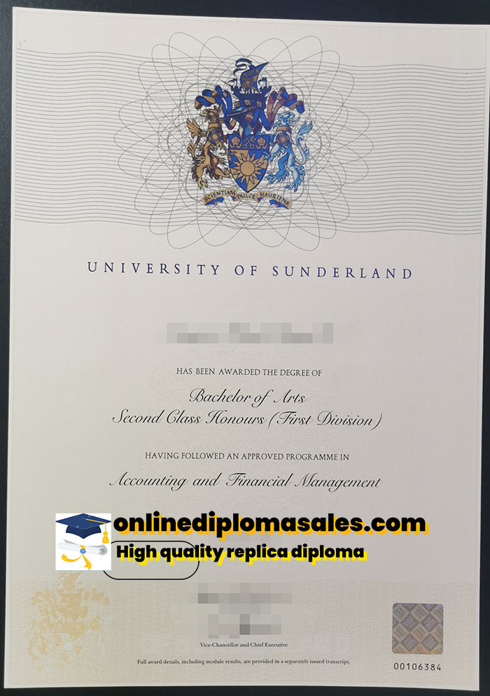 How to buy a University of Sunderland diploma?