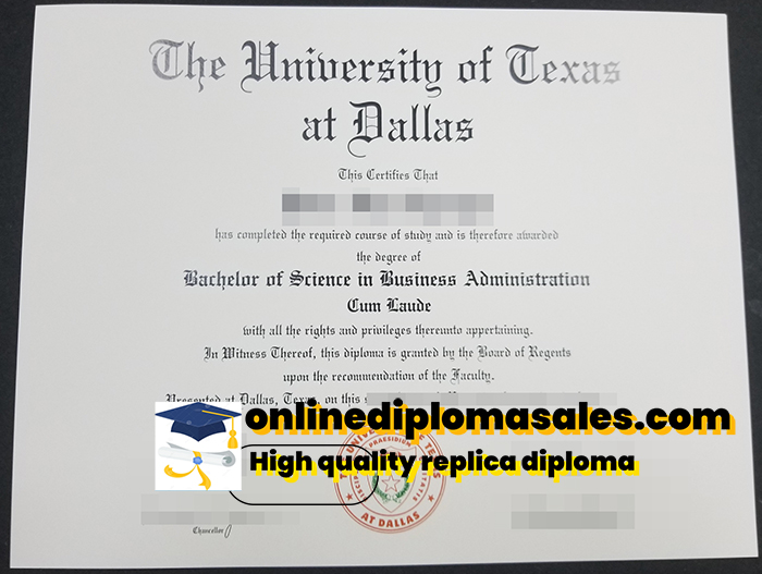 How to buy a University of Texas at Dallas diploma?