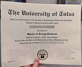 Buy University of Tulsa fake diploma online