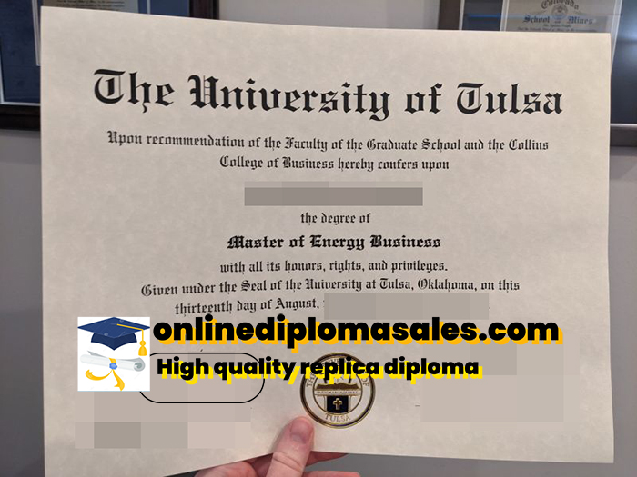 Buy University of Tulsa fake diploma online.