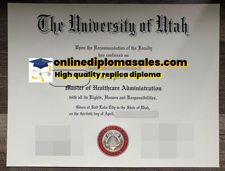 Buy University of Utah fake diploma online.