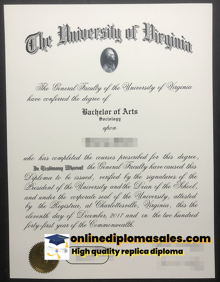 How much does it cost to buy a University of Virginia diploma?