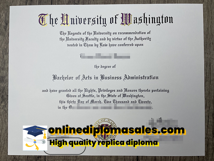 How long does it take to buy a University of Washington diploma?