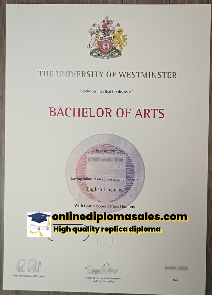 Where to buy University of Westminster diploma?