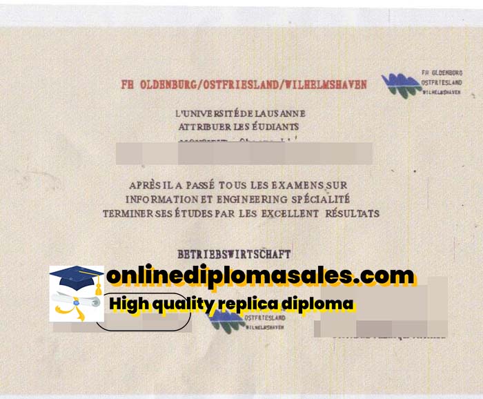 How to buy a University of Oldenburg degree certificate?