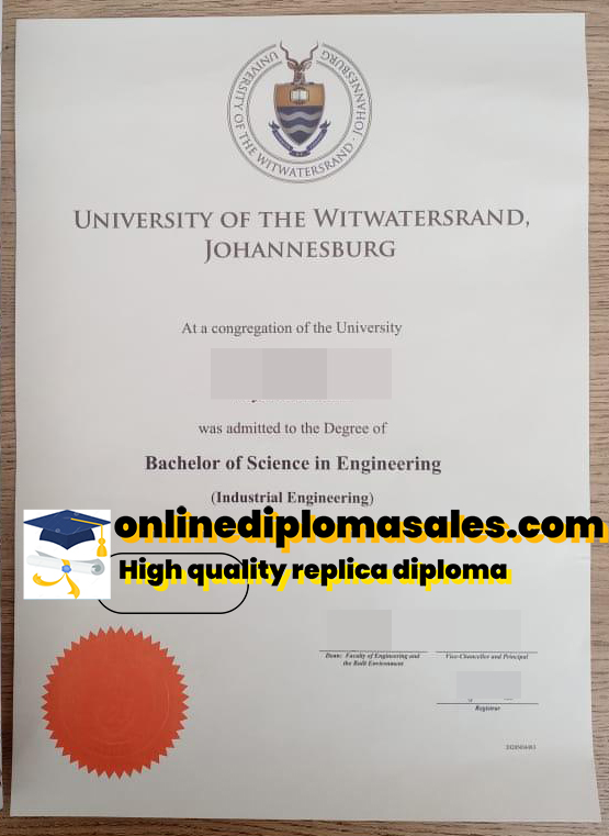 Get your University of the Witwatersrand diploma quickly.