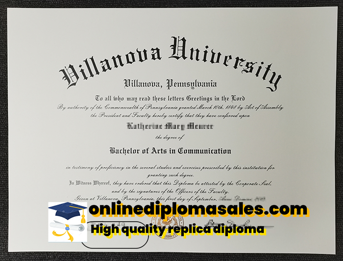 How to get a fake Villanova university diploma quickly?