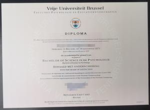 How long does it take to buy a Vrije Universiteit Brussel fake diploma?