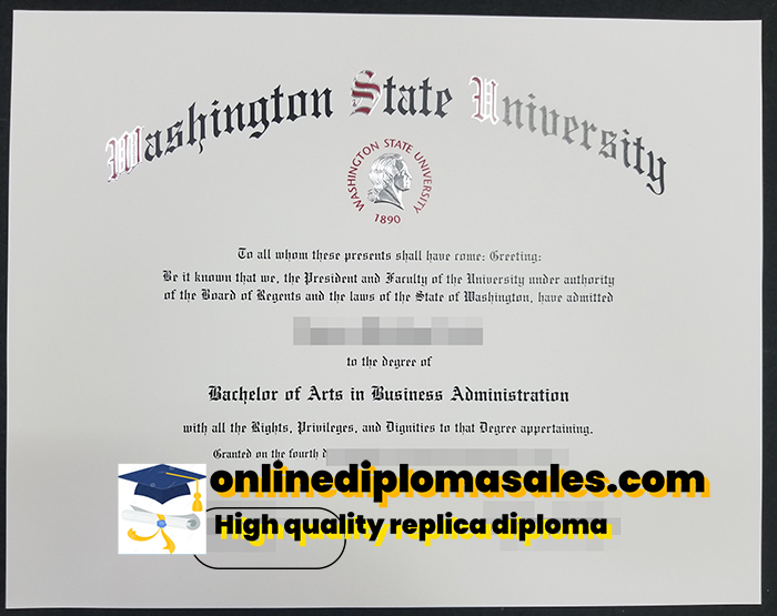 How to buy a Washington State University degree certificate?