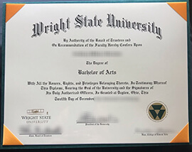 Where to buy Wright State University degree certificate?