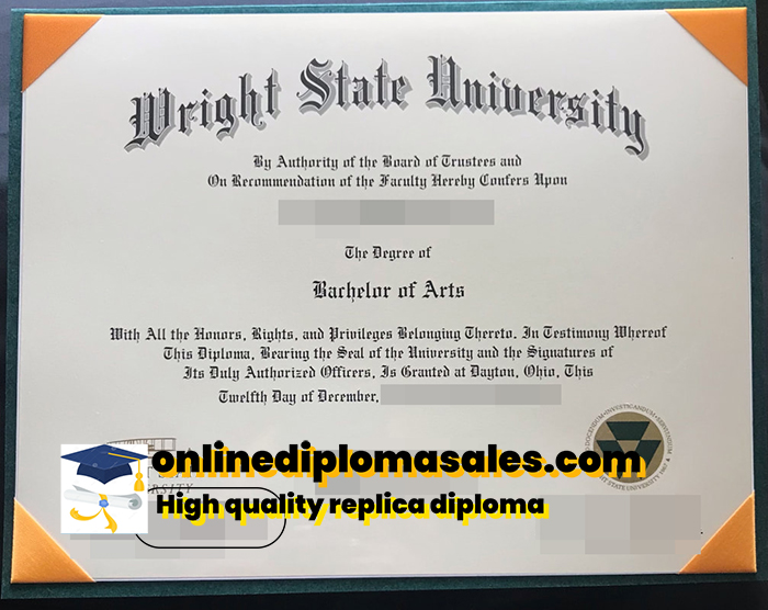 Where to buy Wright State University degree certificate?