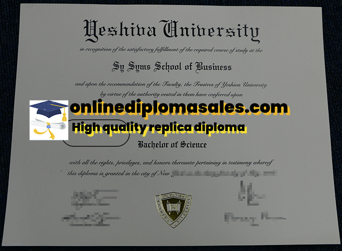 Get a fake degree certificate from Yeshiva University quickly.