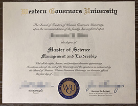 Buy a fake Western Governors University degree online?