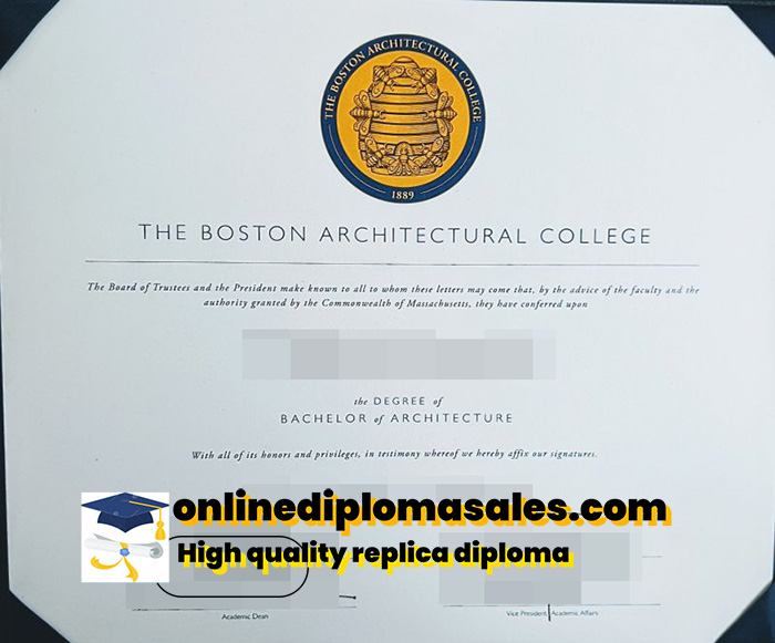 How long does it take to buy a Boston Architectural College degree?