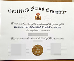 How to buy a certified fraud examiner certificate?