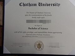 Buy Chatham University degree certificate online.