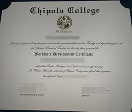 How long does it take to buy a fake diploma from Chipola College?