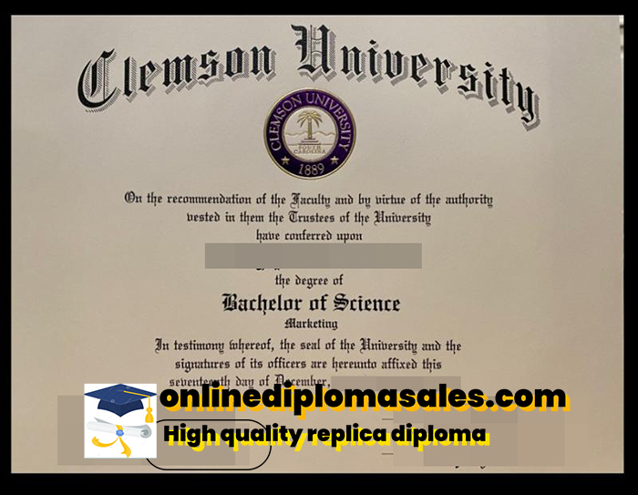 Order clemson university diploma online.