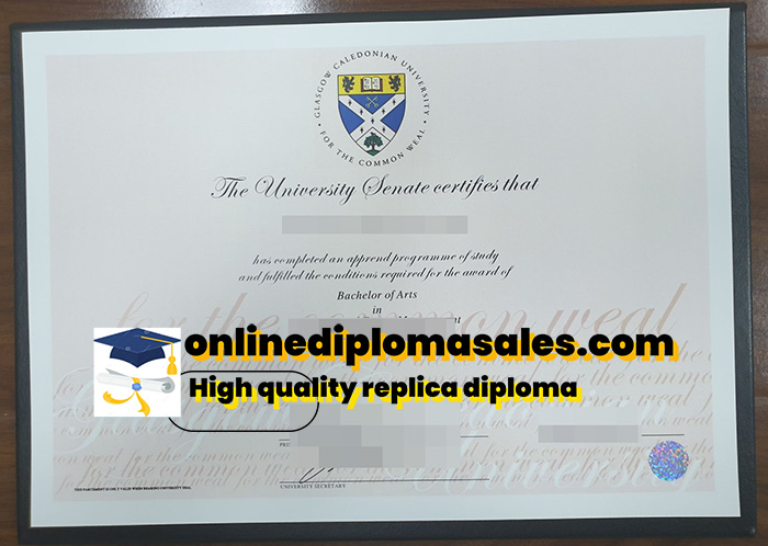 buy glasgow caledonian university diploma online?