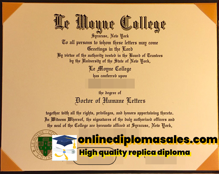 How to get a Le Moyne College diploma quickly?