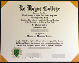 How to get a Le Moyne College diploma quickly?