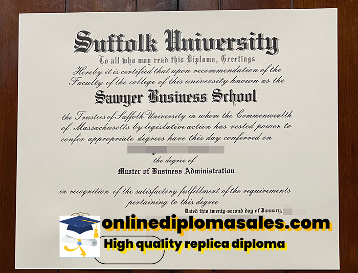 Where to buy Suffolk University degree certificate?