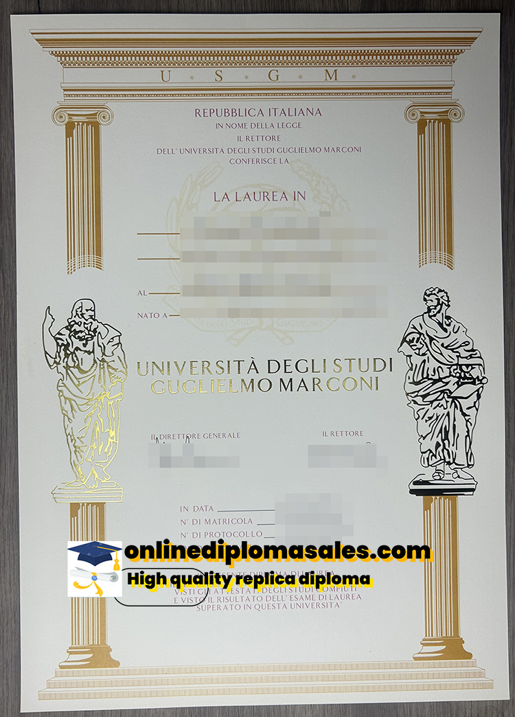 universita degli studi guglielmo marconi fake diploma sample.