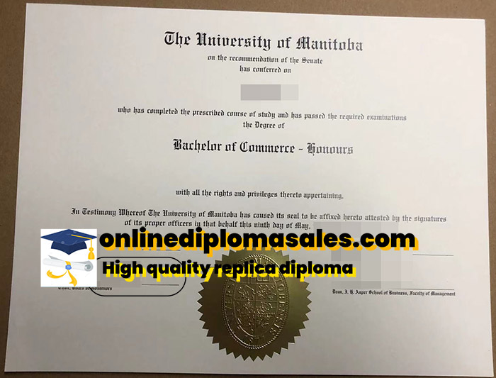 How to buy a University of Manitoba degree certificate?