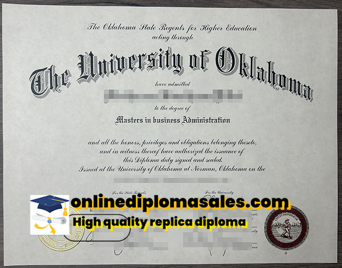 Where to buy University of Oklahoma certificate?