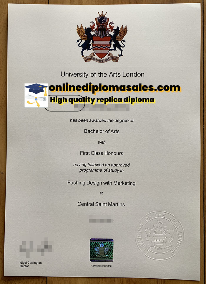 Order university of the arts london diploma.