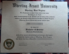 Order wheeling jesuit university degree certificate online.