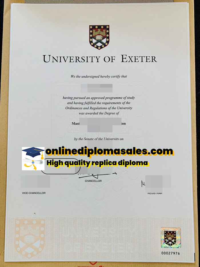 How to buy a University of Exeter diploma?