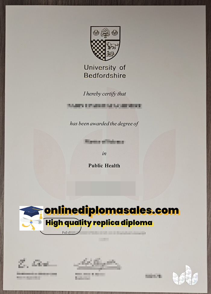 Sell fake University of Bedfordshire diploma online.